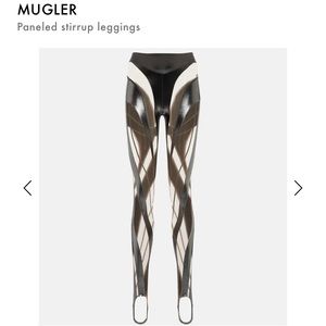 MUGLER Dua Lipa Metallic Illusion Bodysuit in Chrome